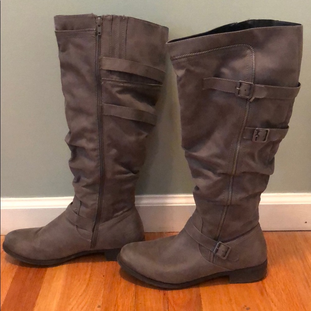Wide Calf White Mountain Roxy Riding Boots! 👢